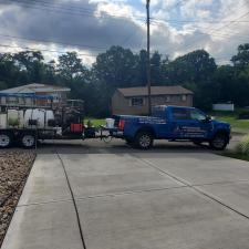 Deep concrete cleaning in Munhall, Pa