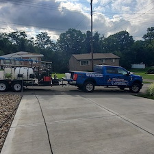 Deep concrete cleaning in Munhall, Pa