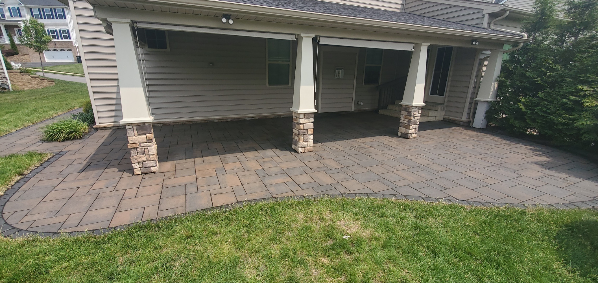 Enriched patio paver cleaning, re-sanding & sealing in Pittsburgh, Pa
