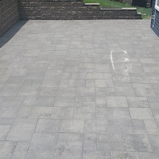 Full patio paver restoration project in Munhall, Pa