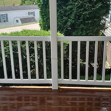 whitening vinyl porch railing cleaning in West Newton, Pa